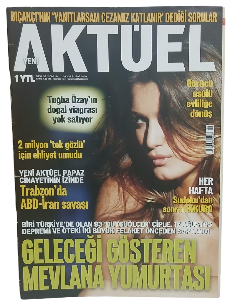 aktüel tuğba özay-Photoroom Yeni Aktüel Dergisi Sayı 32 / 21-27 Şubat 2006 Tuğba Özay Kapaklı - Görsel 1