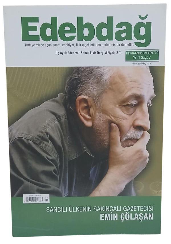 Edebdağ Fikir,Sanat ve Edebiyat Dergisi Sayı 7 / Kasım-Aralık-Ocak 2009/2010 Emin Çölaşan Kapaklı