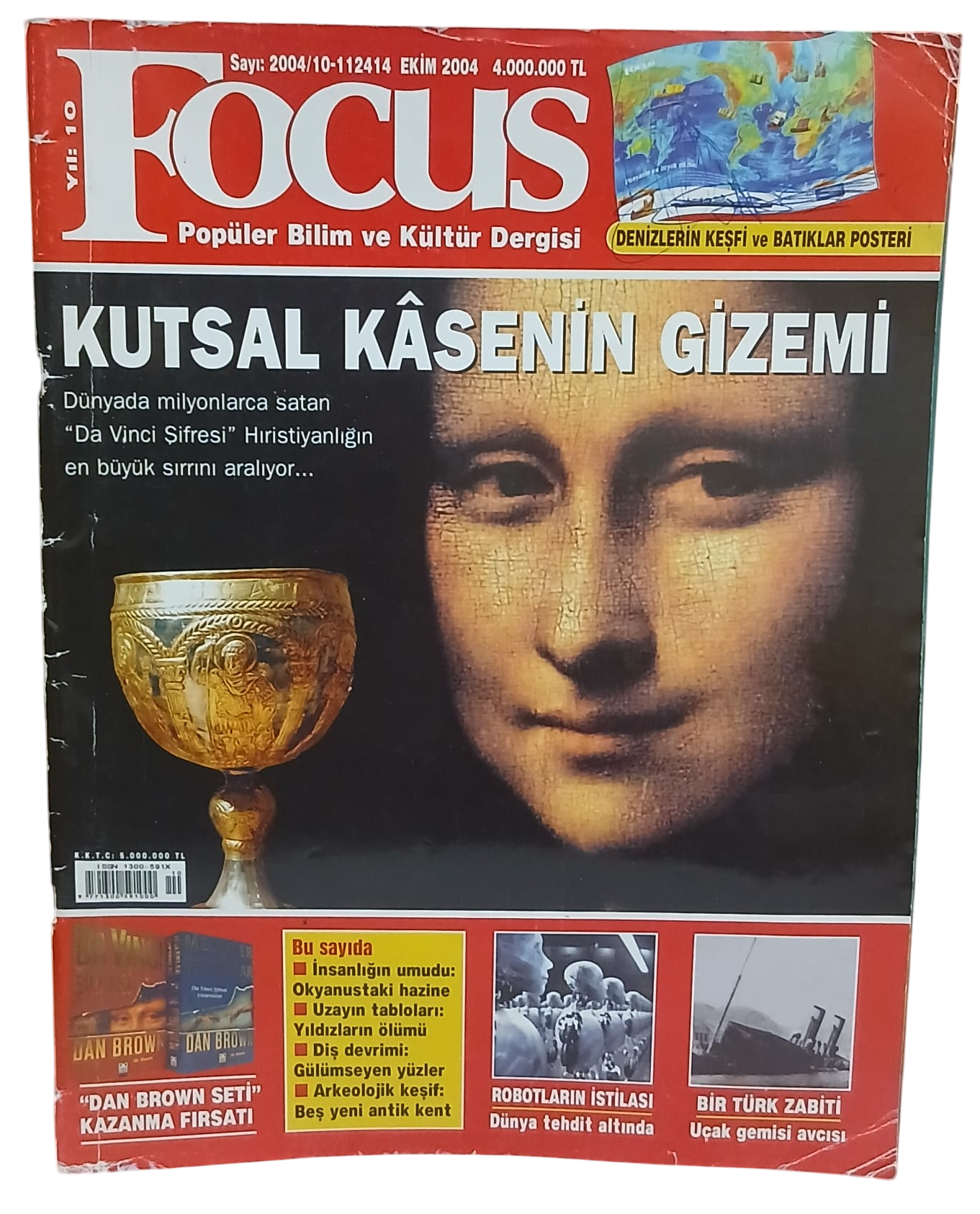 focus da vinci-Photoroom (1) Focus Popüler Bilim Dergisi Ekim 2004 Kutsal Kasenin Gizemi - Görsel 1