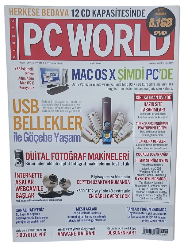 Pc World Bilgisayar Dergisi Sayı 3 / Mart 2006
