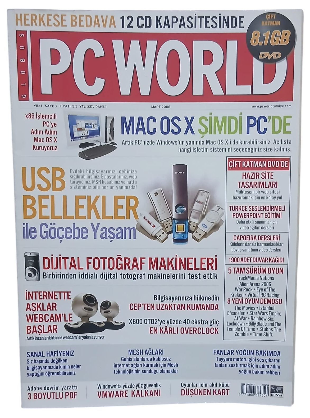 pc world 2-Photoroom Pc World Bilgisayar Dergisi Sayı 3 / Mart 2006 - Görsel 1