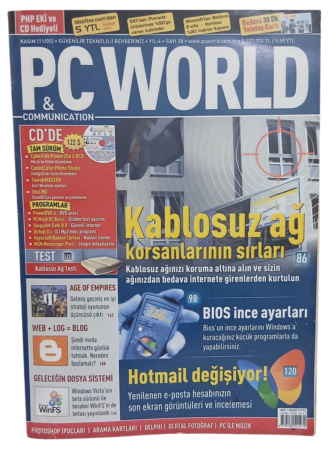 pc world-Photoroom Pc World & Communication Bilgisayar Dergisi Sayı 38 / Kasım 2005 - Görsel 1