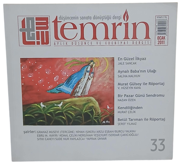Temrin Düşünce ve Edebiyat Dergisi Sayı 33 / Ocak 2011