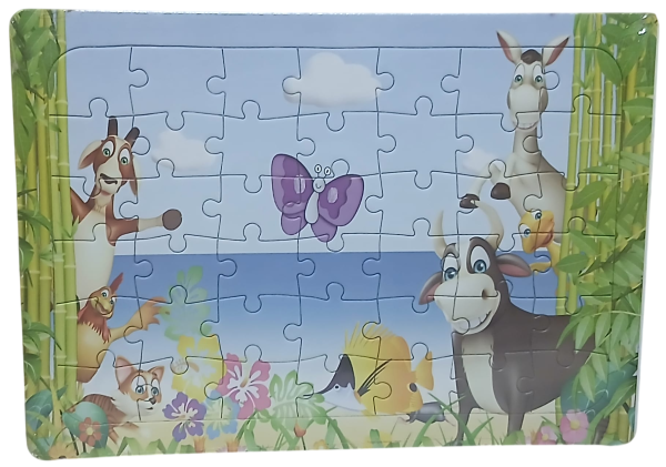 Çiftlik 42 Parça Puzzle Yapboz Boyama