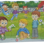 Oyun Parkı 42 Parça Puzzle Yapboz Boyama